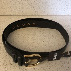 Michael Michael Kors Black Gromit Leather Belt XL